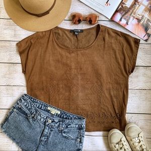 Soft Suede Crop Top